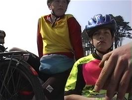 Jered and Eliot on the Helford Passage ferry